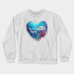 Sapphire Love: Infinite Depths Crewneck Sweatshirt